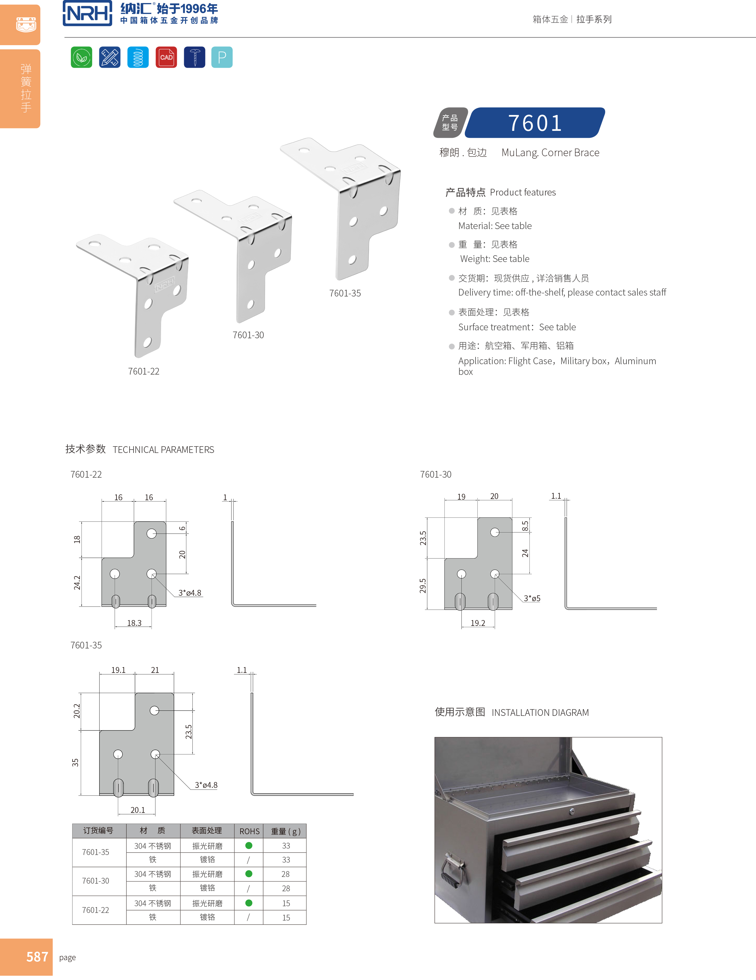 包边7601-30箱体护角_重型木箱护角_NRH午夜国产在线观看包边 