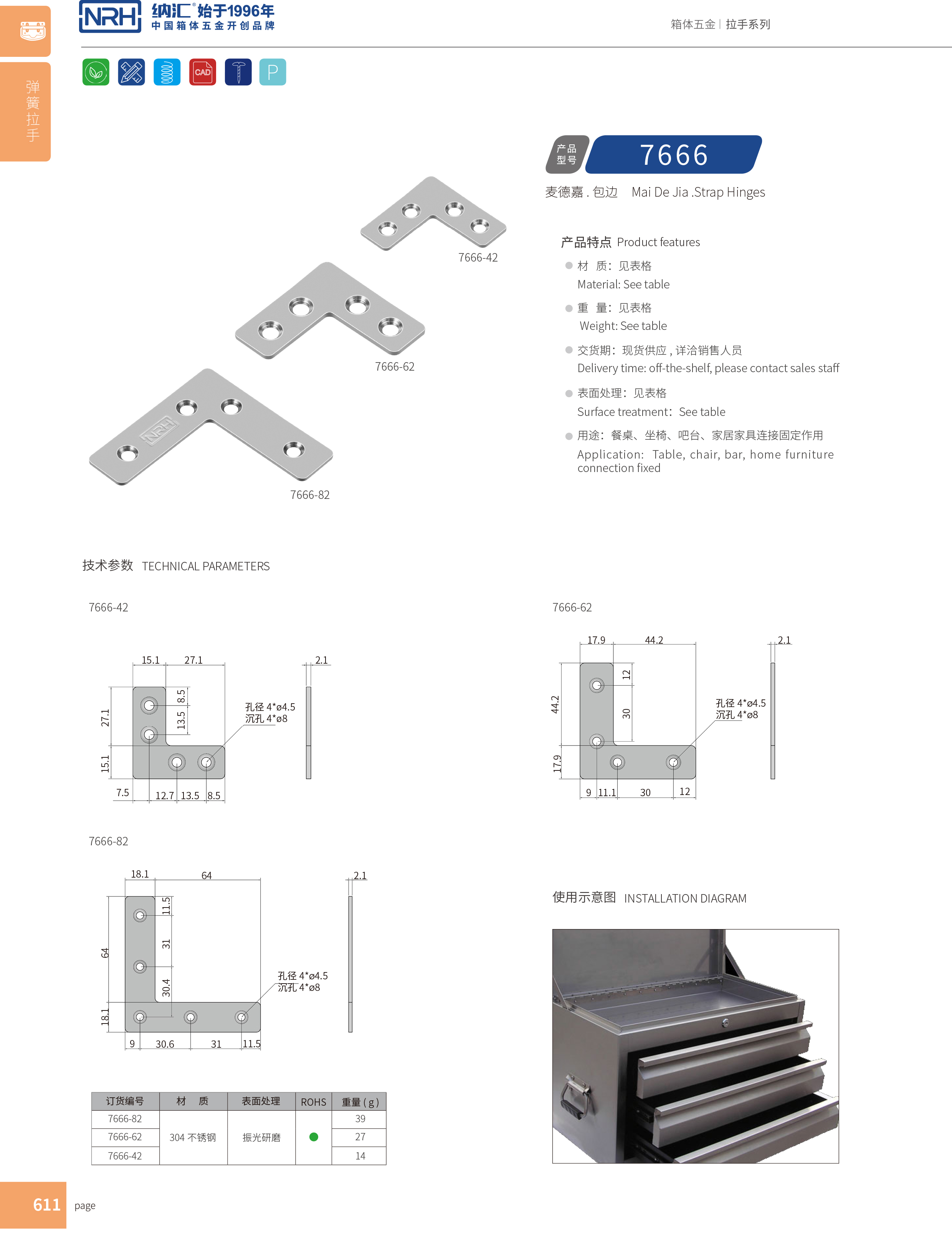 包边7666-42工具箱角码_不锈钢包角_NRH午夜国产在线观看包边 