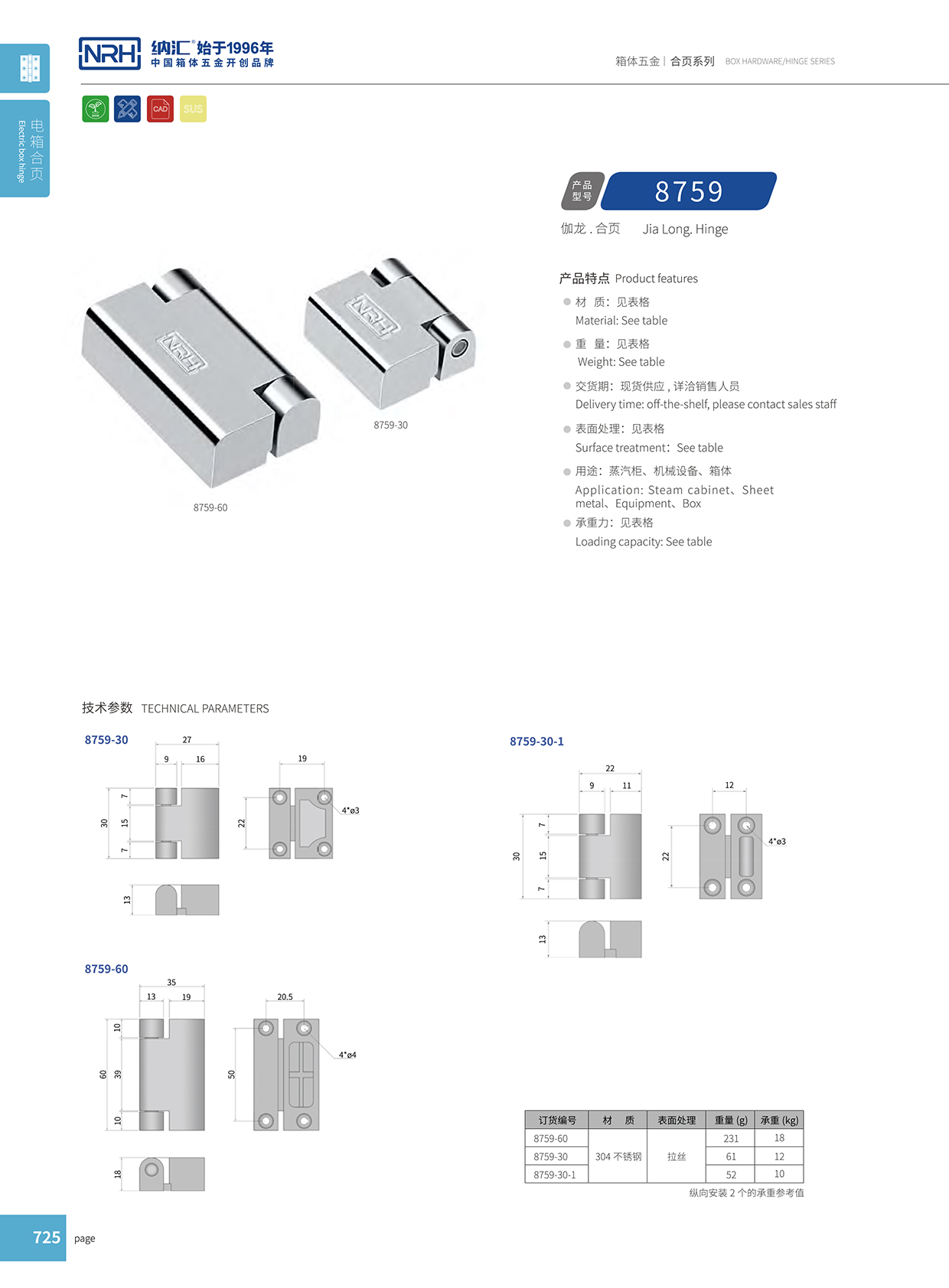 午夜国产在线观看/NRH 8759-30 车货柜长铰链