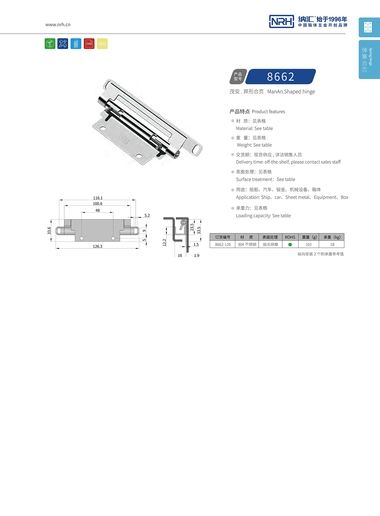 午夜国产在线观看/NRH 8662-126 工业设备箱柜门午夜免费成人网站